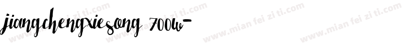 jiangchengxiesong 700w字体转换